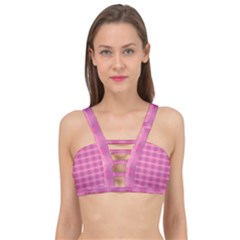 Pink Cage Up Bikini Top