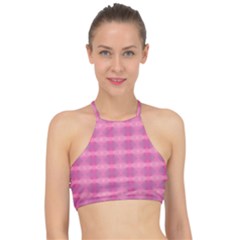 Pink Racer Front Bikini Top