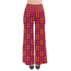 Pattern Red Background Structure So Vintage Palazzo Pants