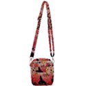 Funny Halloween Design, Cat, Pumpkin And Witch Shoulder Strap Belt Bag View3