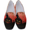 Funny Halloween Design, Cat, Pumpkin And Witch Women s Classic Loafer Heels View1