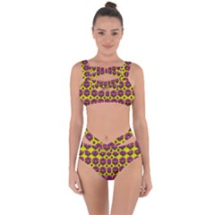 Flower Wreaths Ornate Flowers Decorative Bandaged Up Bikini Set 