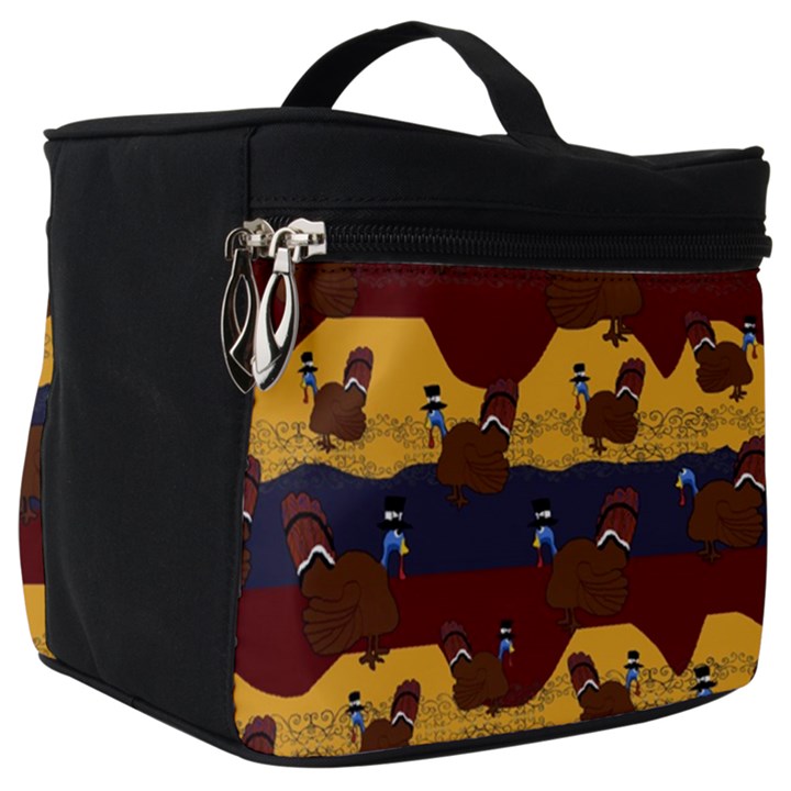 Turkey Pattern Make Up Travel Bag (Big)