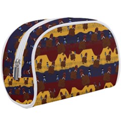 Turkey Pattern Makeup Case (large) by bloomingvinedesign