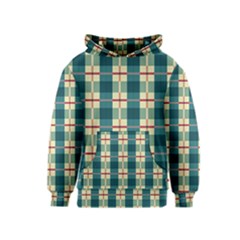 Pattern Texture Plaid Grey Kids  Pullover Hoodie