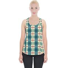 Pattern Texture Plaid Grey Piece Up Tank Top by Mariart