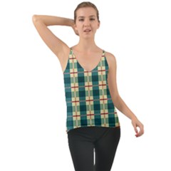 Pattern Texture Plaid Grey Chiffon Cami by Mariart