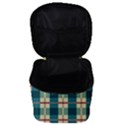 Pattern Texture Plaid Grey Make Up Travel Bag (Small) View3