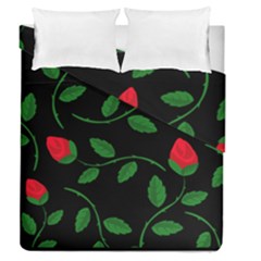 Roses Flowers Spring Flower Nature Duvet Cover Double Side (queen Size)