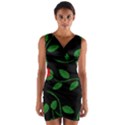 Roses Flowers Spring Flower Nature Wrap Front Bodycon Dress View1