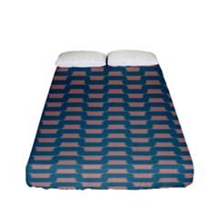 Art Chevron Fitted Sheet (full/ Double Size) by HermanTelo