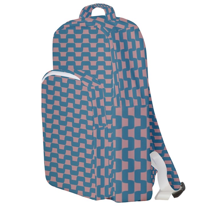 Art Chevron Double Compartment Backpack