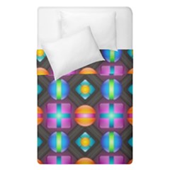 Squares Spheres Backgrounds Texture Duvet Cover Double Side (single Size)