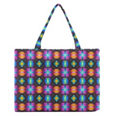 Squares Spheres Backgrounds Texture Zipper Medium Tote Bag