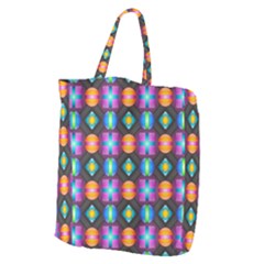 Squares Spheres Backgrounds Texture Giant Grocery Tote