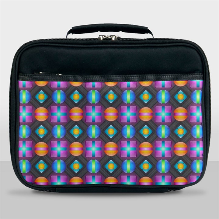 Squares Spheres Backgrounds Texture Lunch Bag