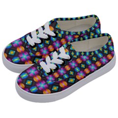 Squares Spheres Backgrounds Texture Kids  Classic Low Top Sneakers by HermanTelo