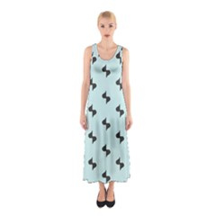 Illustrations Sleeveless Maxi Dress