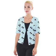 Illustrations Cropped Button Cardigan