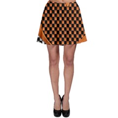 Heart Chess Board Checkerboard Skater Skirt by HermanTelo