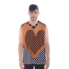 Heart Chess Board Checkerboard Men s Sportswear by HermanTelo