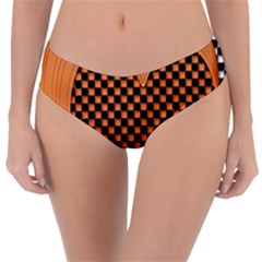 Heart Chess Board Checkerboard Reversible Classic Bikini Bottoms by HermanTelo