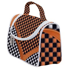 Heart Chess Board Checkerboard Satchel Handbag