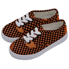 Heart Chess Board Checkerboard Kids  Classic Low Top Sneakers by HermanTelo