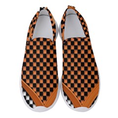 Heart Chess Board Checkerboard Women s Slip On Sneakers by HermanTelo