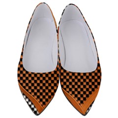 Heart Chess Board Checkerboard Women s Low Heels