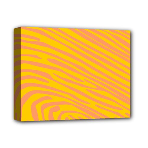 Pattern Texture Yellow Deluxe Canvas 14  X 11  (stretched)