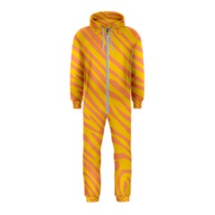 Pattern Texture Yellow Hooded Jumpsuit (kids)