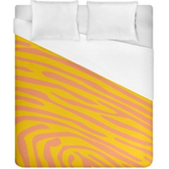 Pattern Texture Yellow Duvet Cover (california King Size)