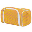 Pattern Texture Yellow Toiletries Pouch View1