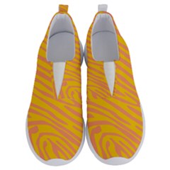 Pattern Texture Yellow No Lace Lightweight Shoes