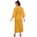 Pattern Texture Yellow Grecian Style  Maxi Dress View2