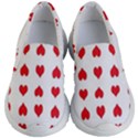 Heart Red Love Valentines Day Kids  Lightweight Slip Ons View1