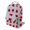 Heart Red Love Valentines Day Flap Pocket Backpack (Large) View1