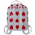 Heart Red Love Valentines Day Flap Pocket Backpack (Large) View3