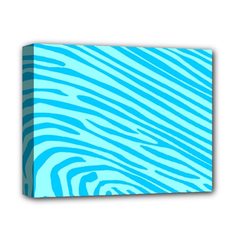 Pattern Texture Blue Deluxe Canvas 14  X 11  (stretched)