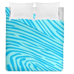 Pattern Texture Blue Duvet Cover Double Side (queen Size)