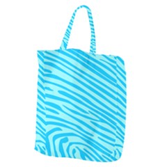 Pattern Texture Blue Giant Grocery Tote by HermanTelo