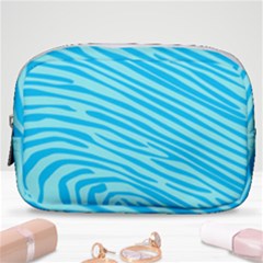 Pattern Texture Blue Make Up Pouch (small)