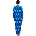 Pattern Graphic Background Image Blue OnePiece Jumpsuit (Ladies)  View2