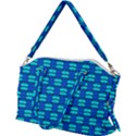 Pattern Graphic Background Image Blue Canvas Crossbody Bag View2