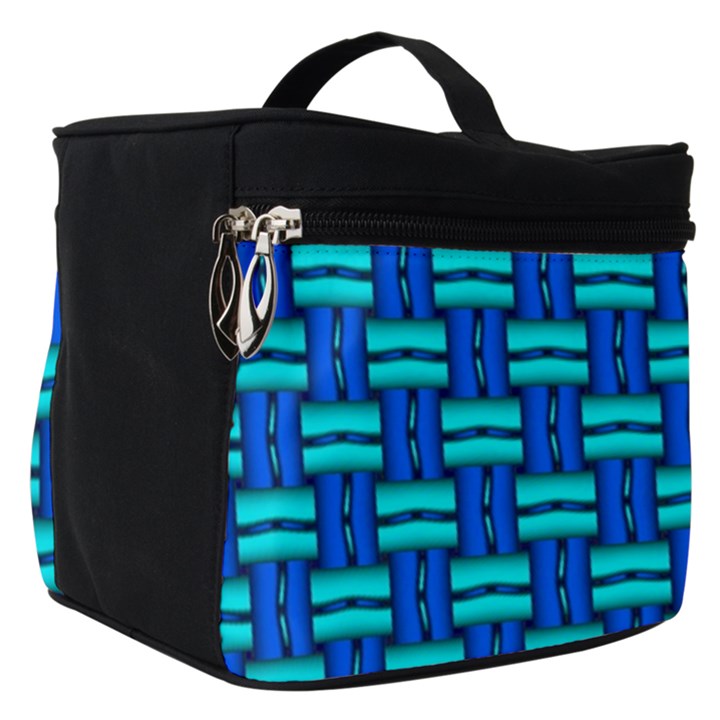 Pattern Graphic Background Image Blue Make Up Travel Bag (Small)