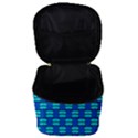 Pattern Graphic Background Image Blue Make Up Travel Bag (Small) View3