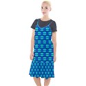 Pattern Graphic Background Image Blue Camis Fishtail Dress View1