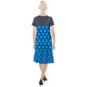 Pattern Graphic Background Image Blue Camis Fishtail Dress View2