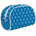 Pattern Graphic Background Image Blue Makeup Case (Medium) View1